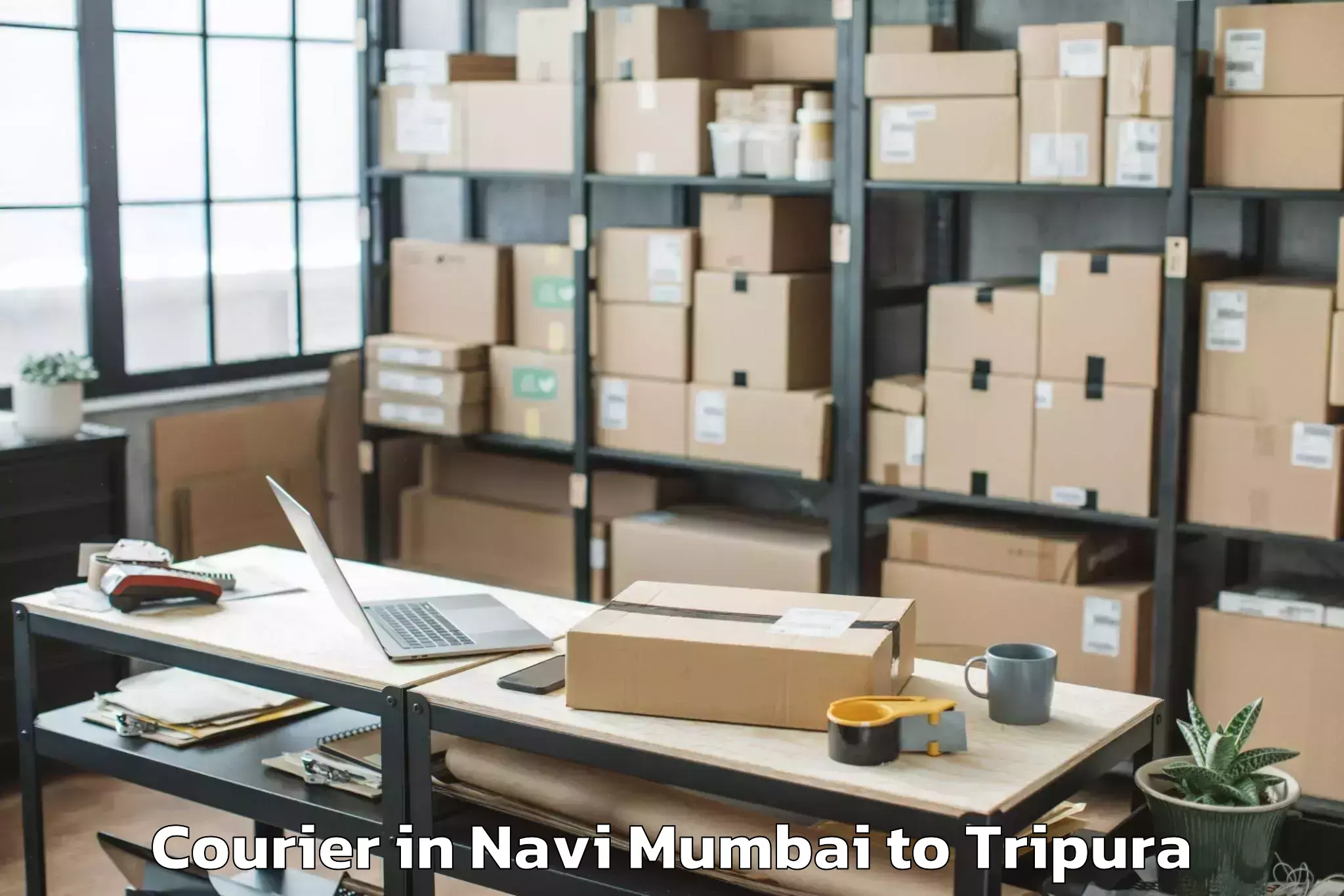 Trusted Navi Mumbai to Udaipur Tripura Courier